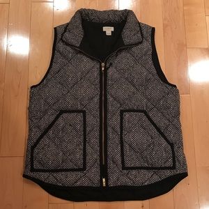 J Crew Herringbone Vest
